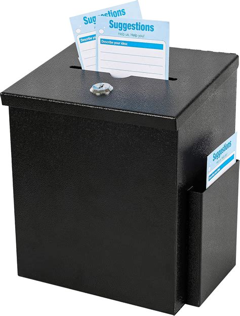 metal ballot boxes at lows|lockable suggestion box.